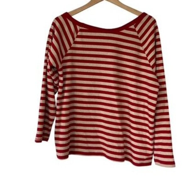 Torrid Stripe Wide Neck Sweater - Picture 2 of 4